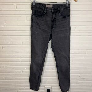 Everlane Dark Gray High Rise Skinny Jeans, Women Size 28 Tall